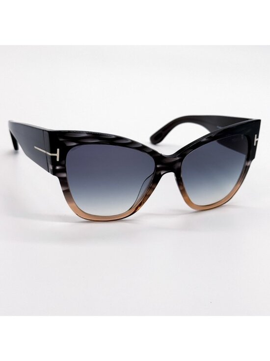 NEW TOM FORD ANOUSHKA SUNGLASSES TF371 20B CAT EYE BROWN WOMEN EYEWEAR FT0371 main image 6